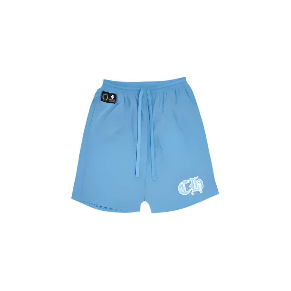 Chrome Hearts Mesh Varsity Shorts Blue