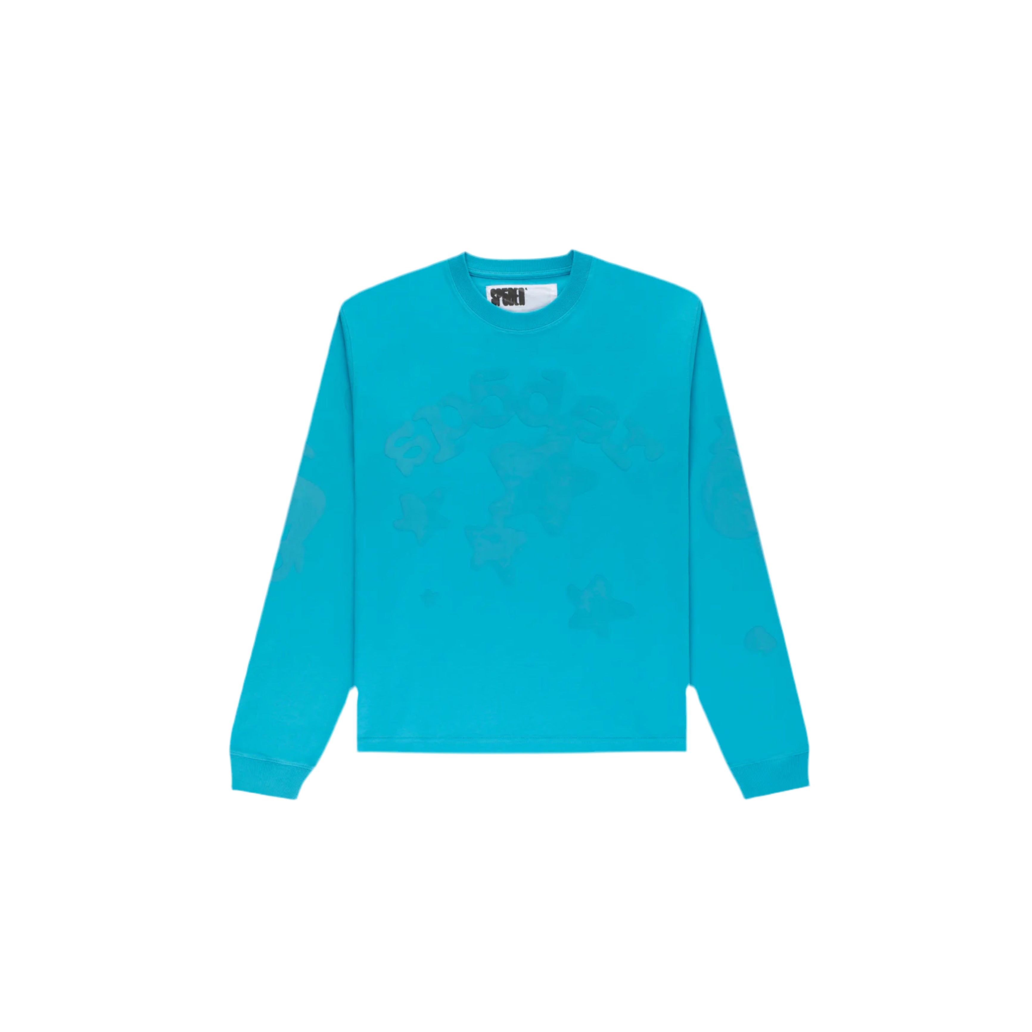Sp5der Beluga Long Sleeve Tee Ocean Blue