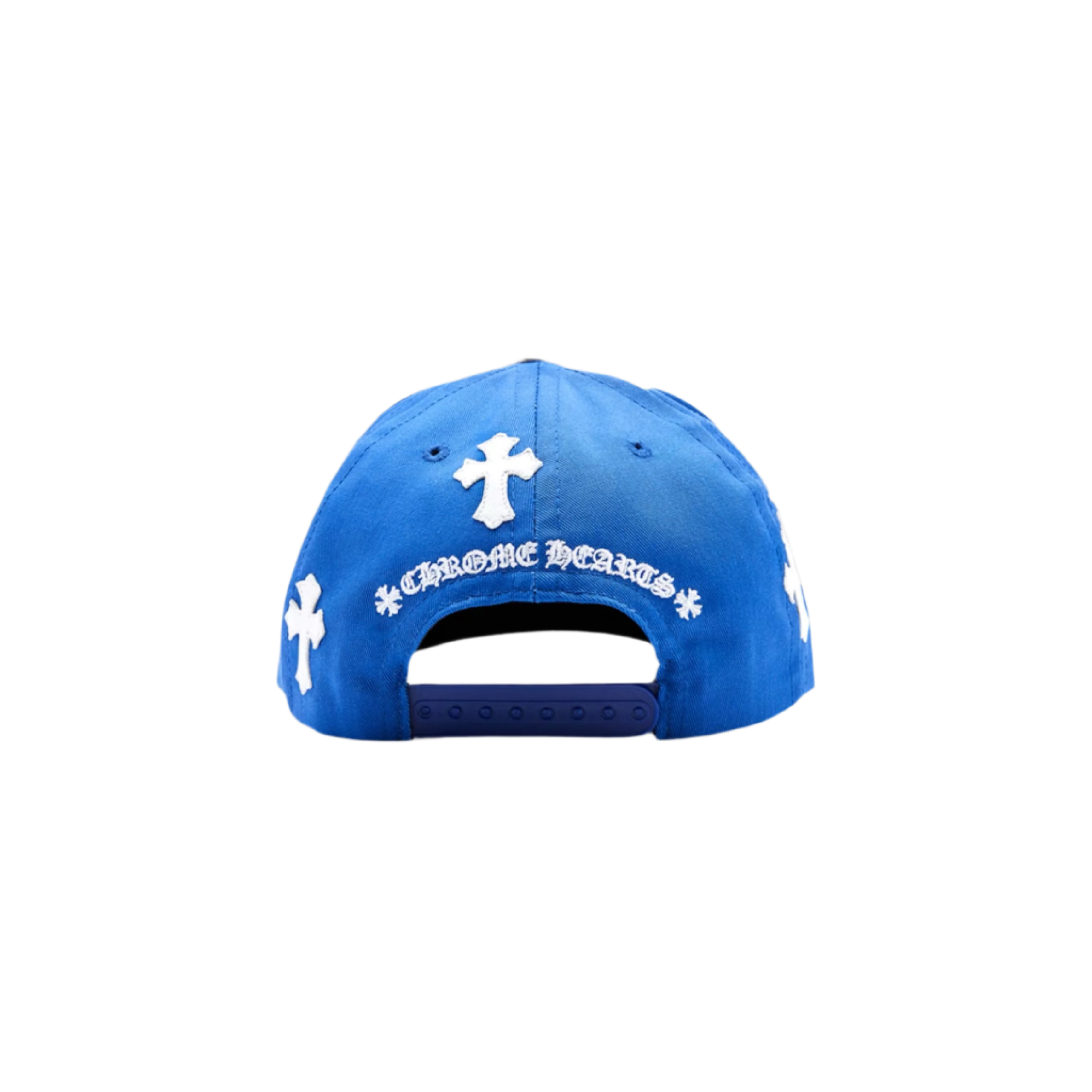 Chrome Hearts Cross Patch Baseball Hat Blue