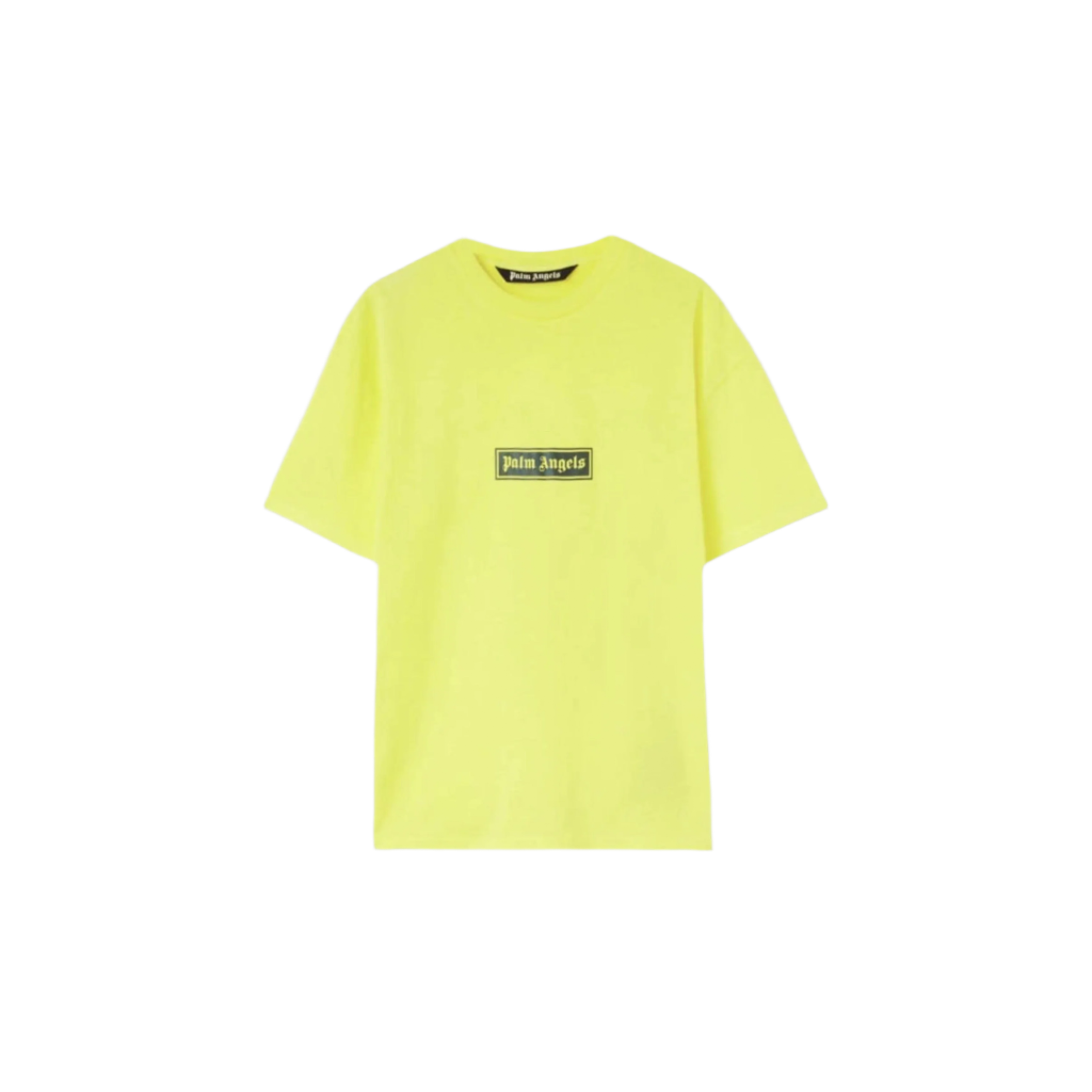 Palm Angels Garment Dye Box Logo Tee Yellow