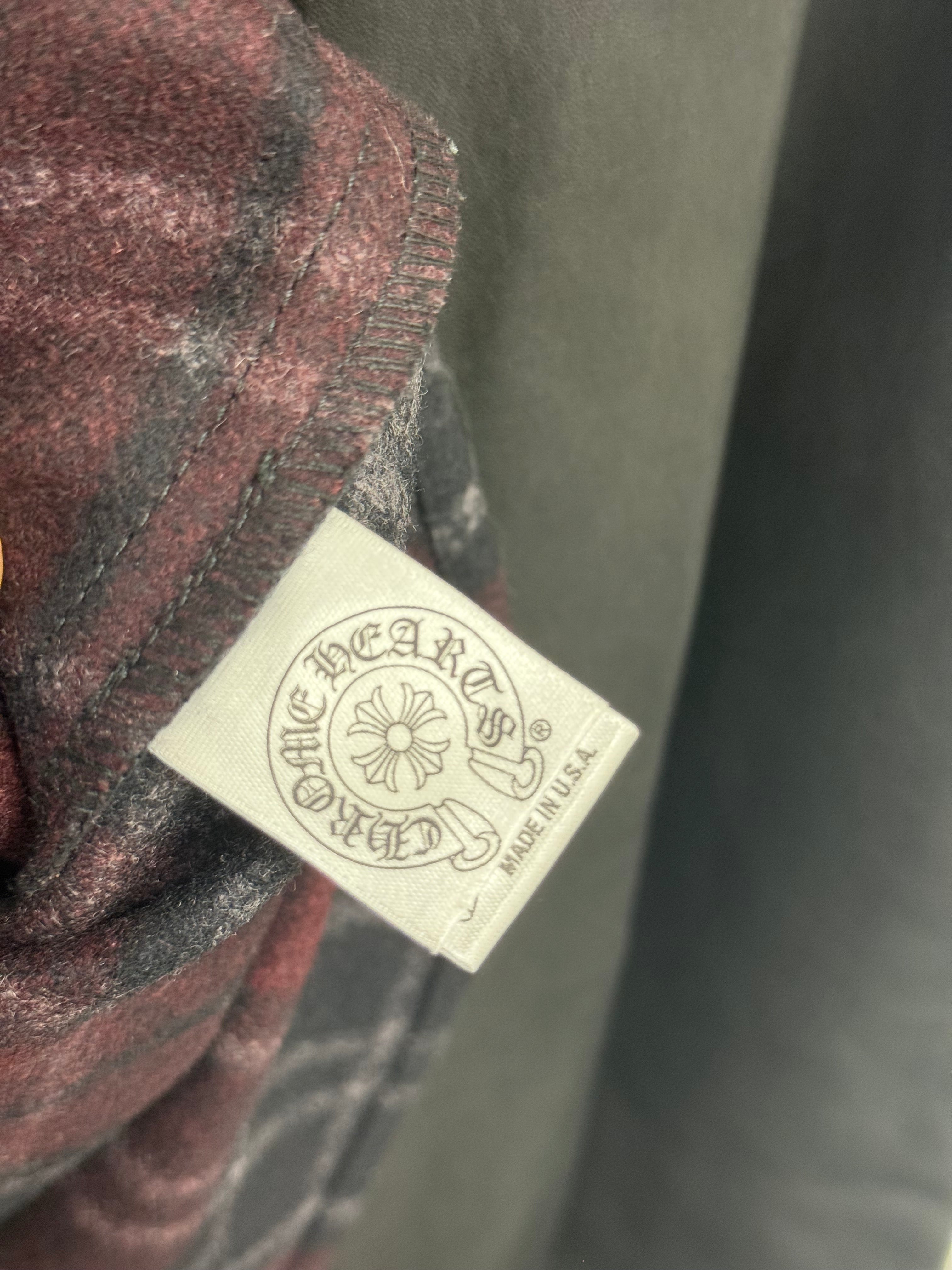 Western Leather Flannel With Silver Buttons