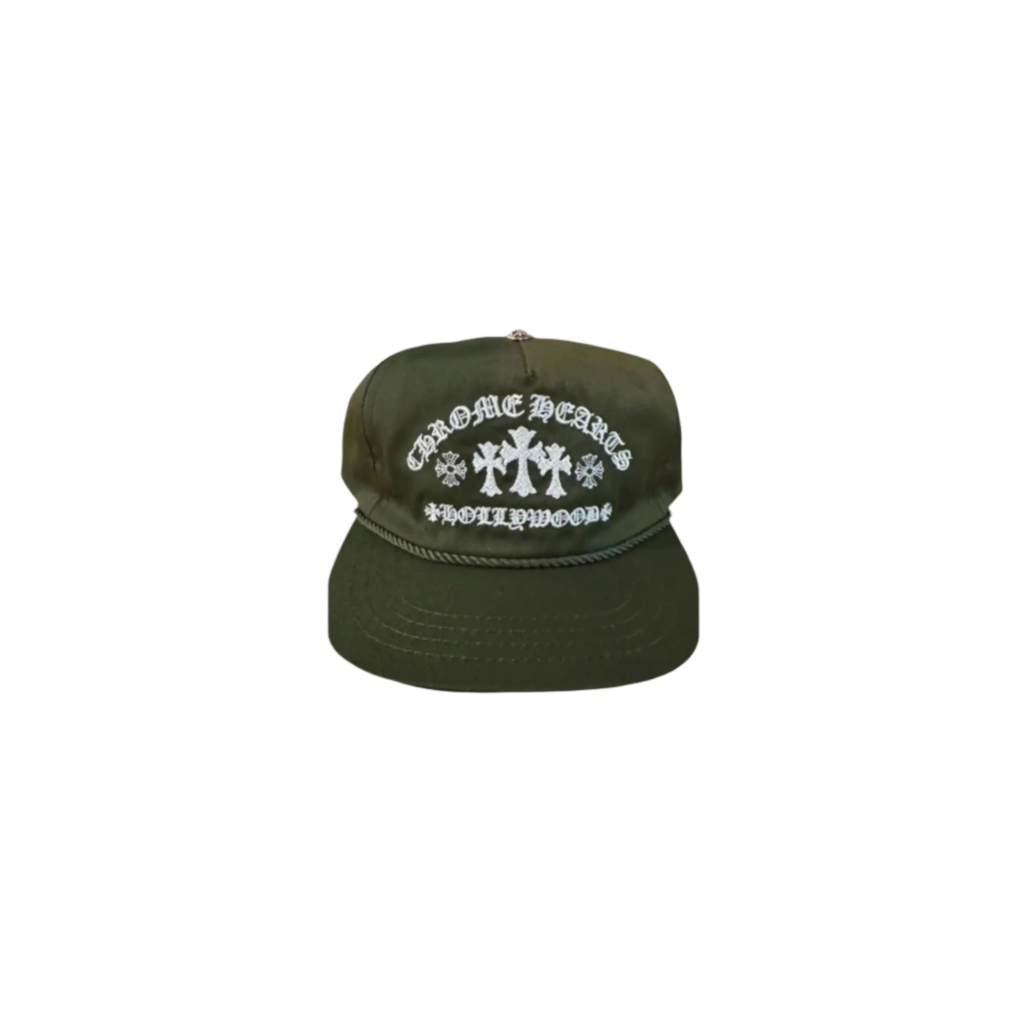 Chrome Hearts Gas Station Triple Cross Embroidery Trucker Green
