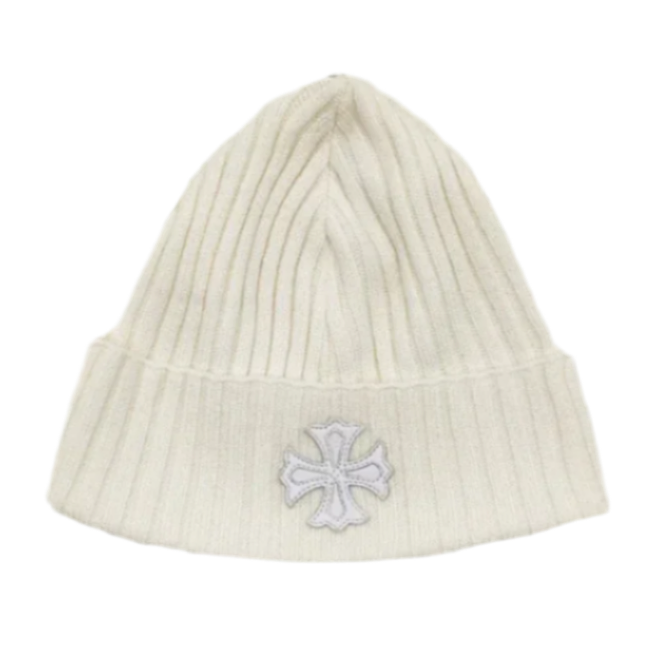 Cross Patch Cashmere Beanie