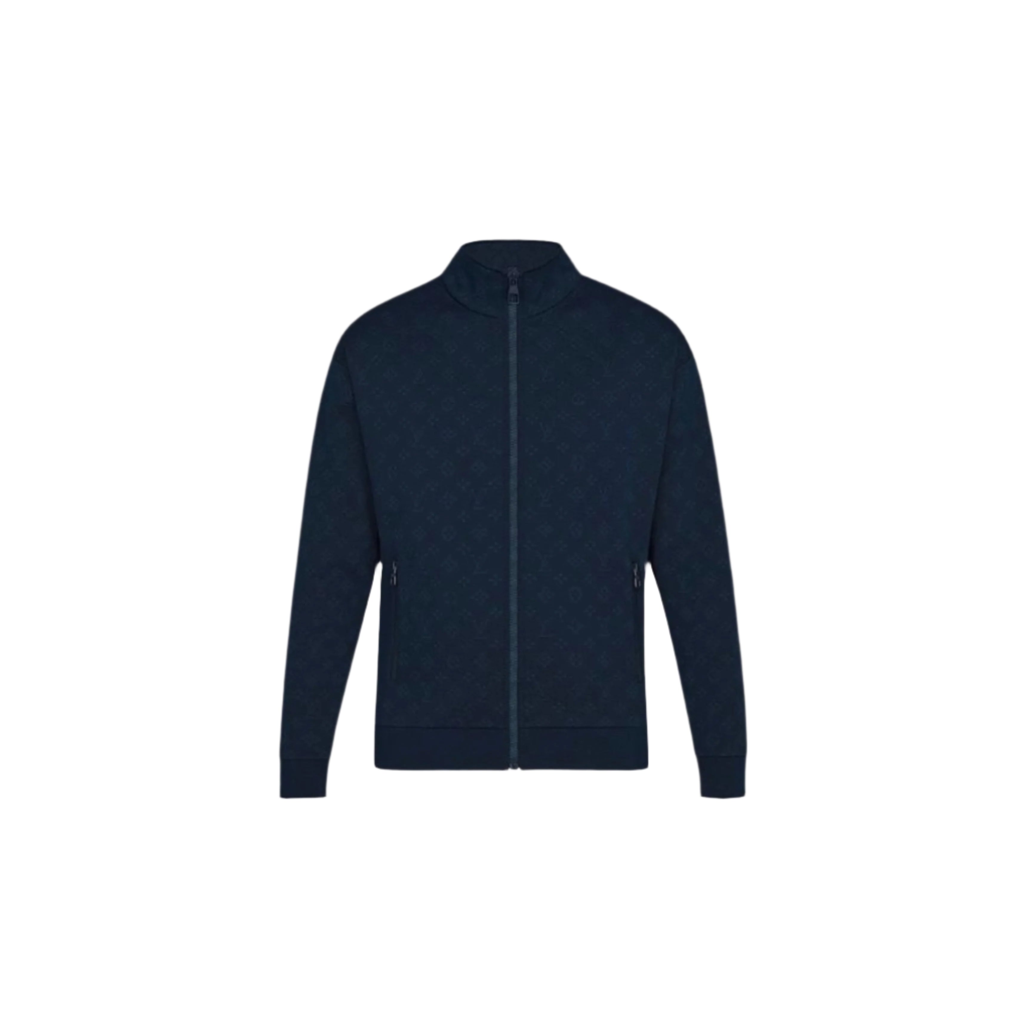 Louis Vuitton Monogram Zip Through Jacket Navy