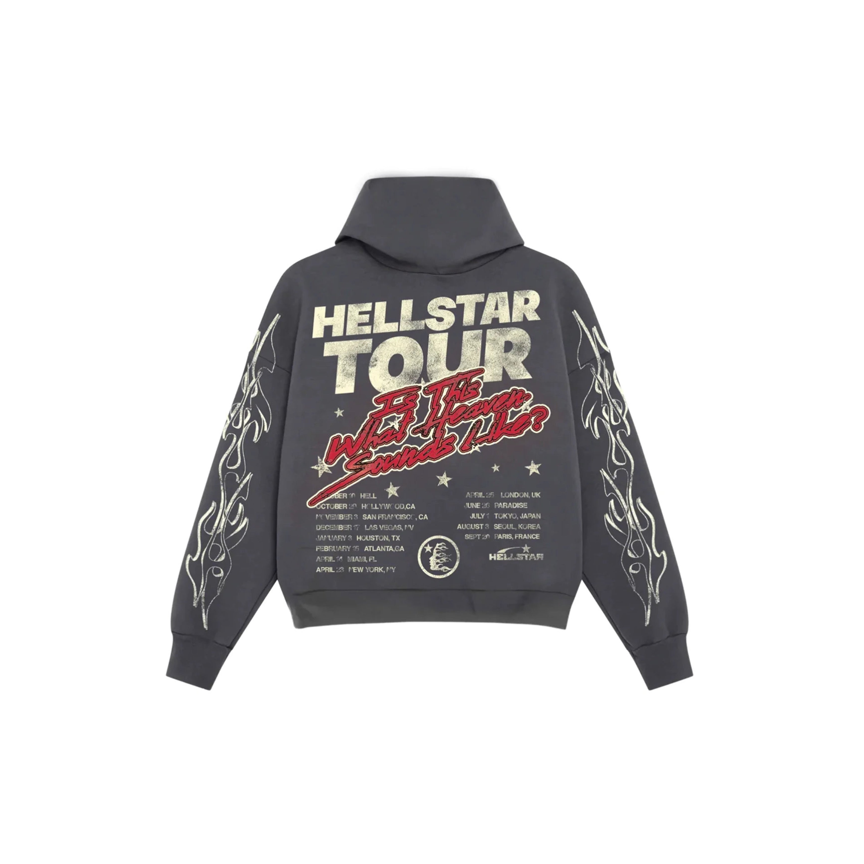 Hellstar Studios Records Tour Hoodie Grey