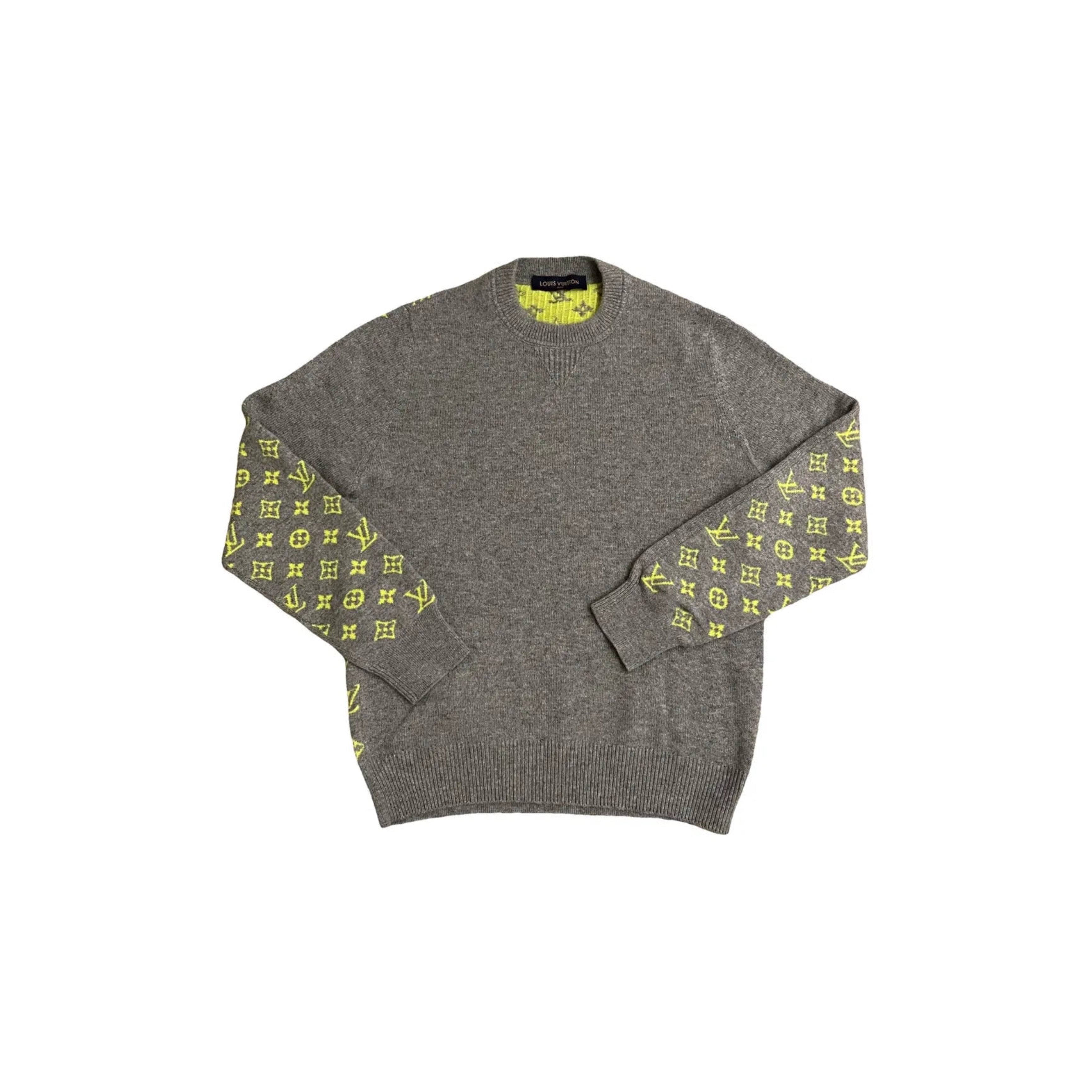 Louis Vuitton Monogram Back Cashmere Sweater Neon (Pre-Owned)