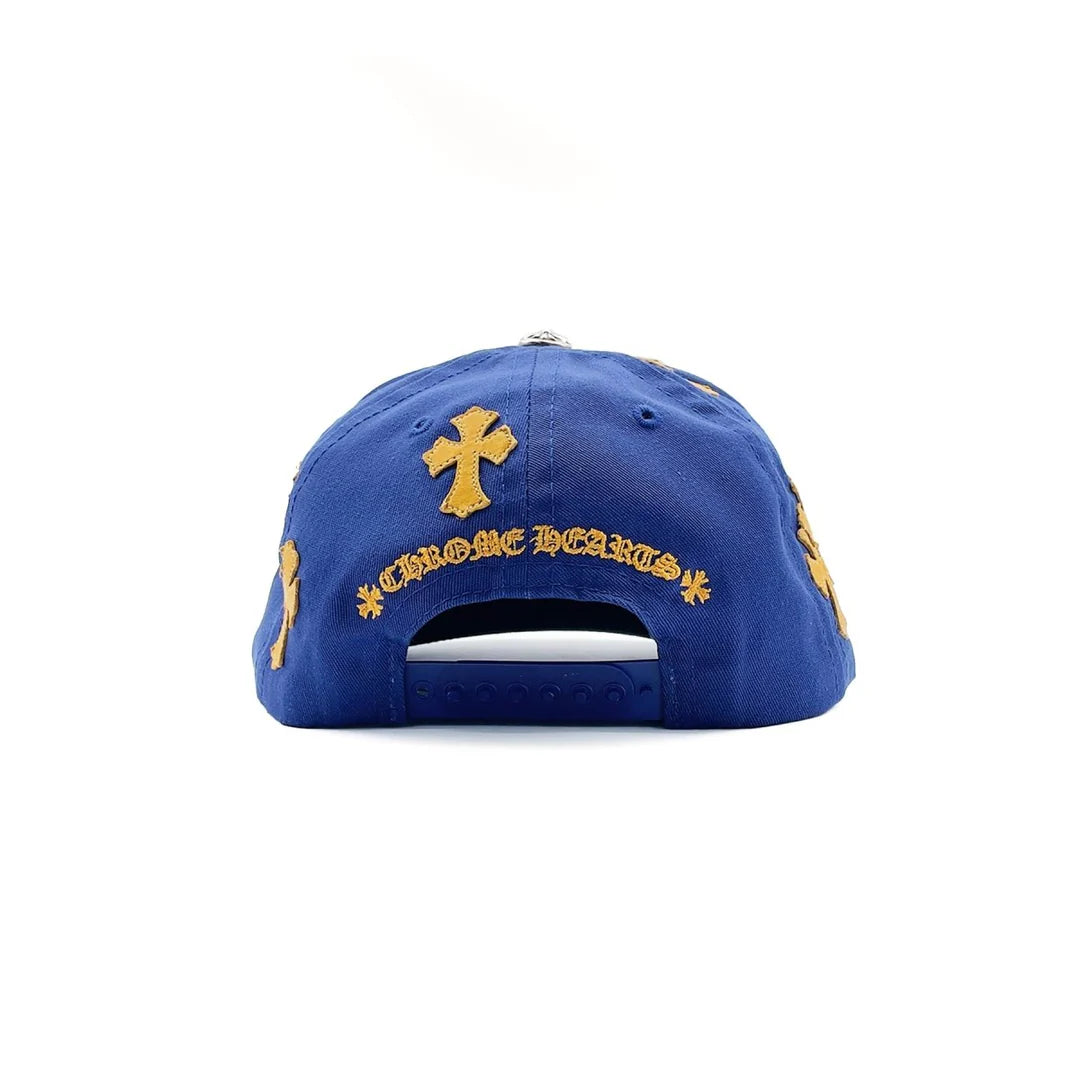 Cross Patch Baseball Hat Blue/Yellow