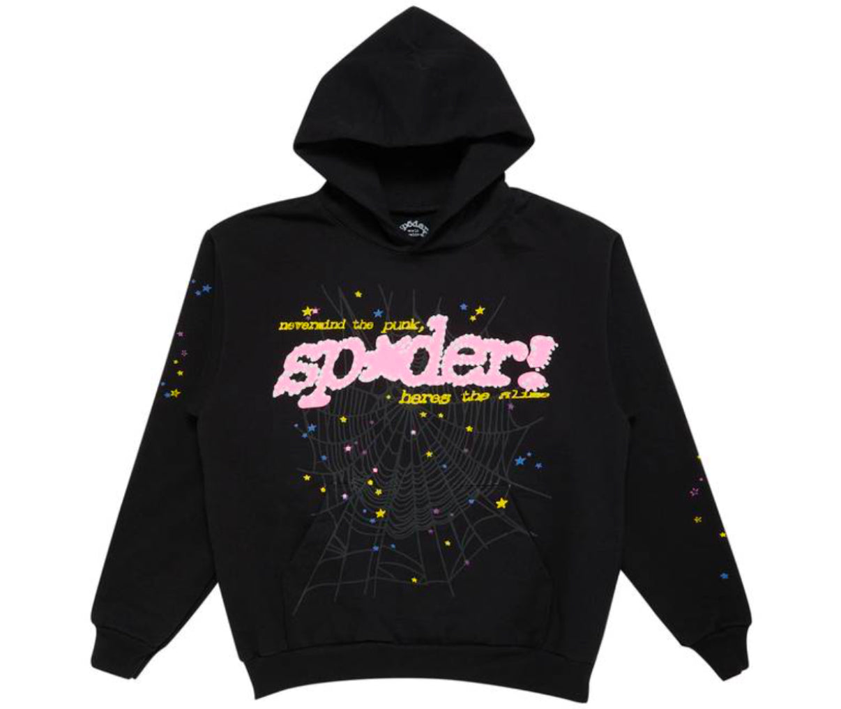 Sp5der P*nk V2 Hoodie Black