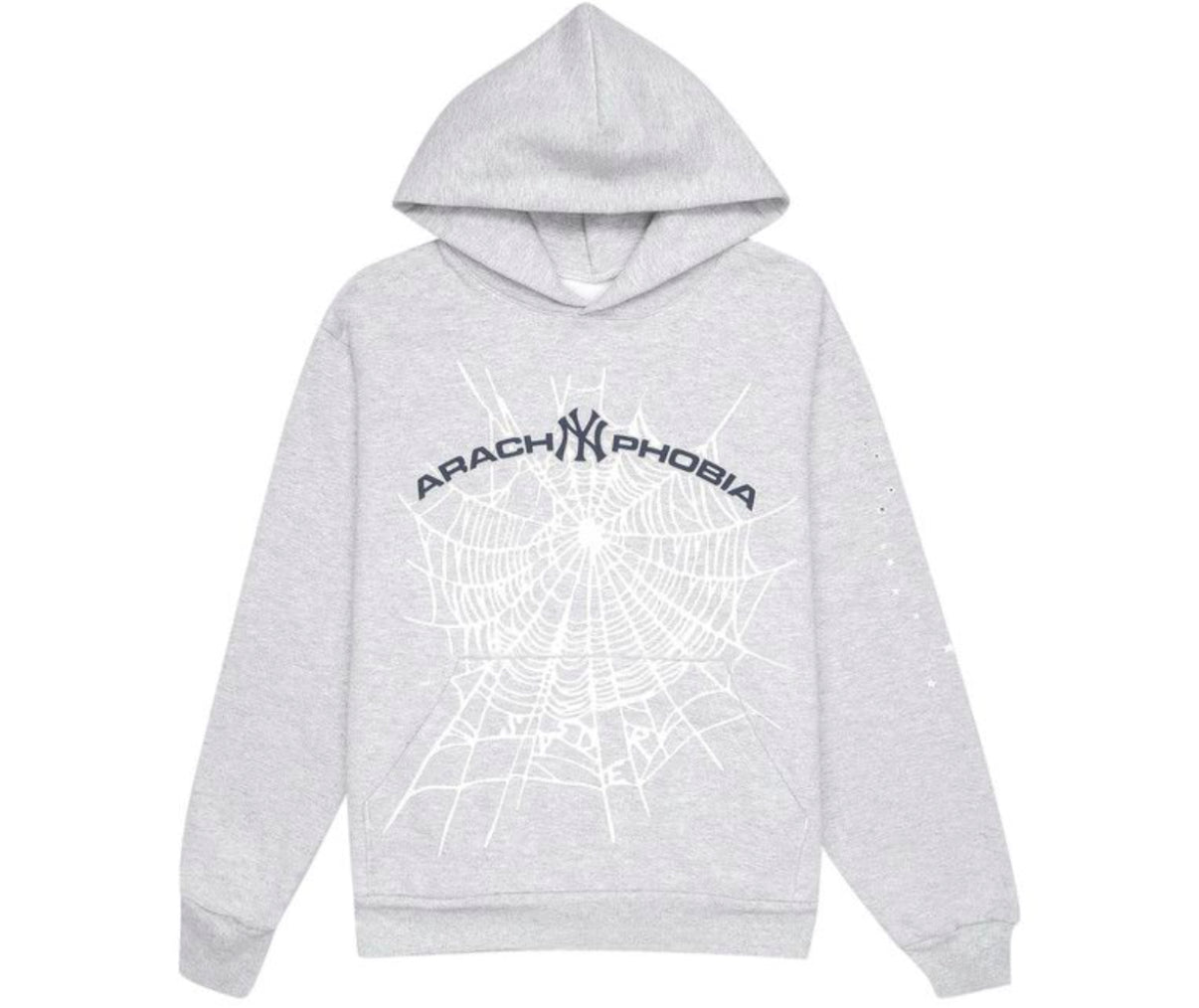 Sp5der Arach NY Phobia Hoodie Grey