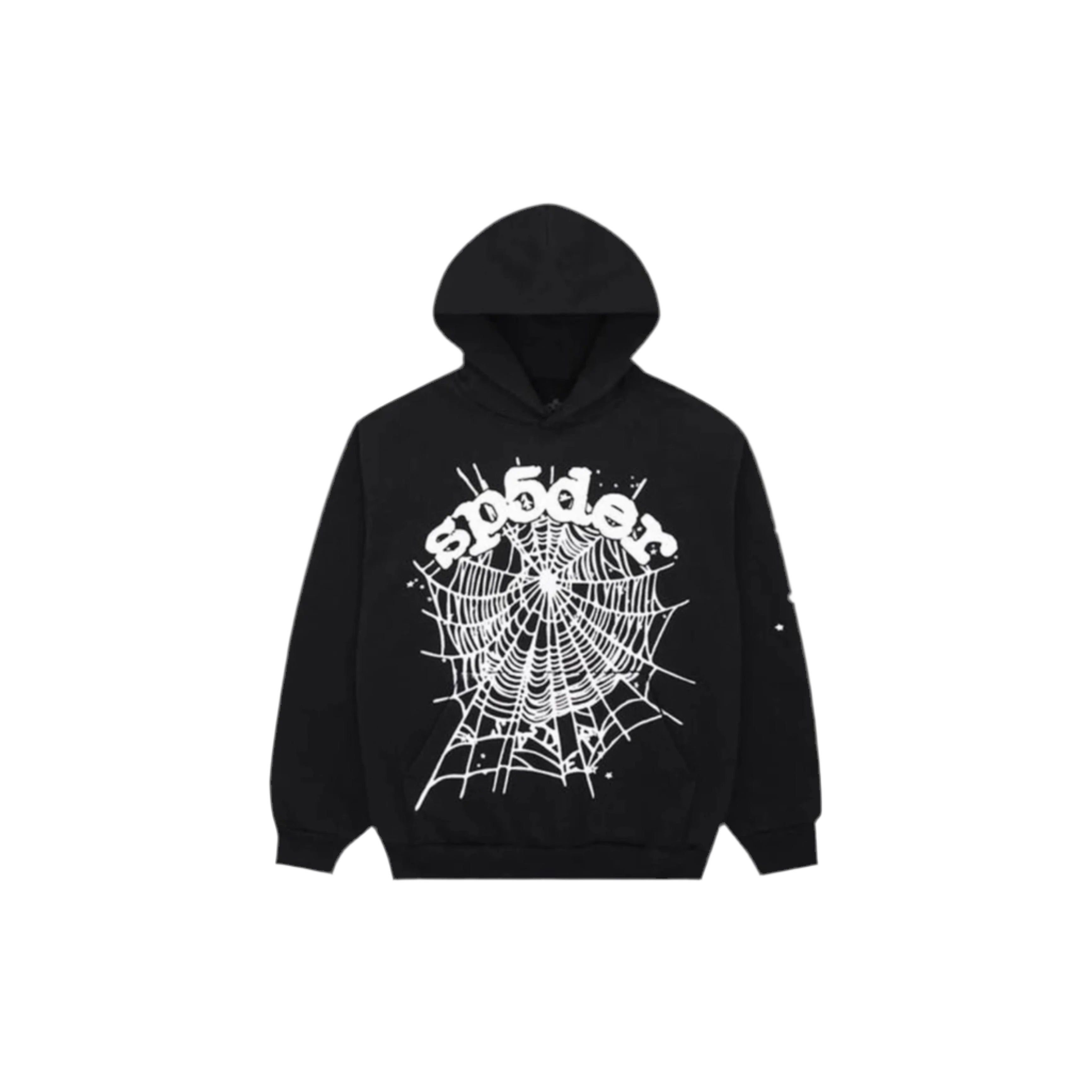 Sp5der OG Web Hoodie “Black”