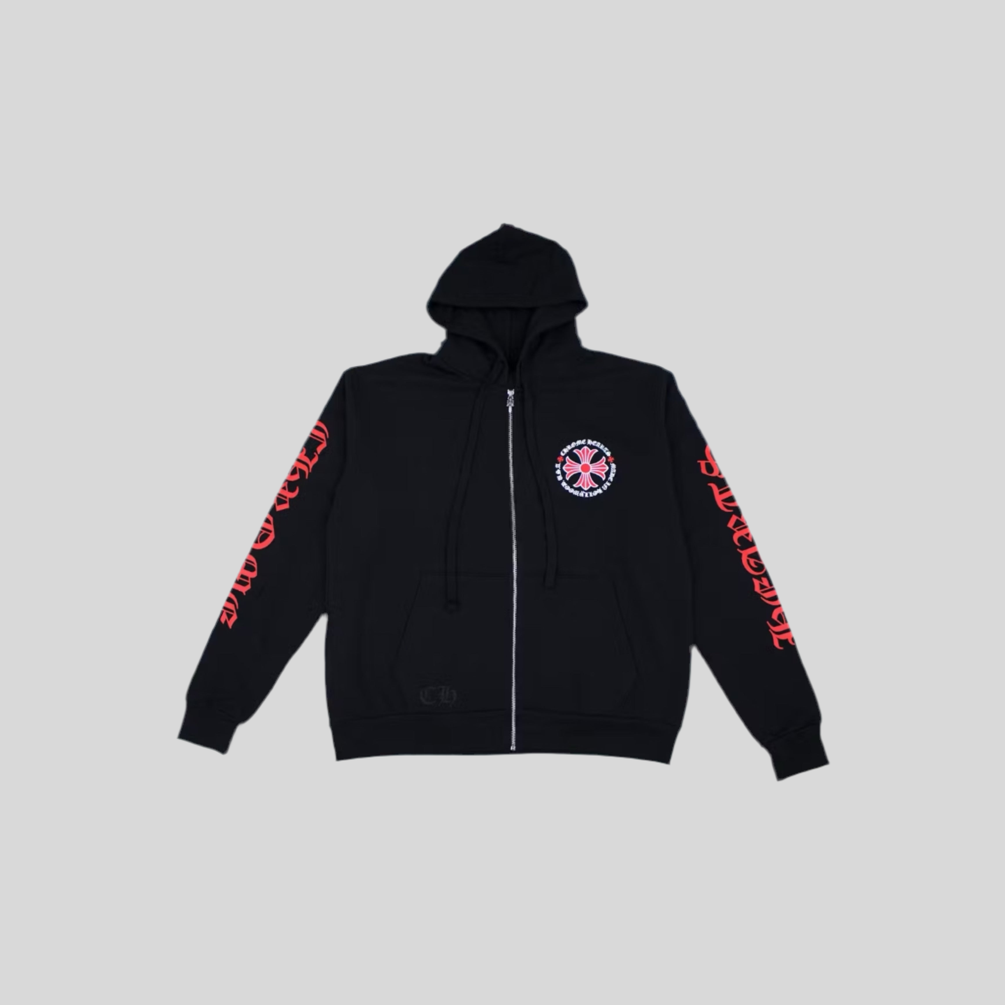 Made In Hollywood Cross Zip Up Hoodie