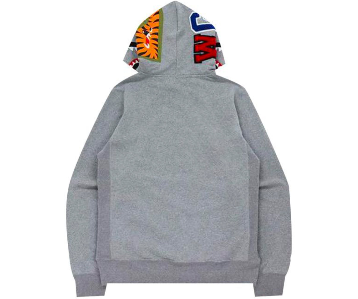 Bape Shark x Tiger Pullover Hoodie Grey