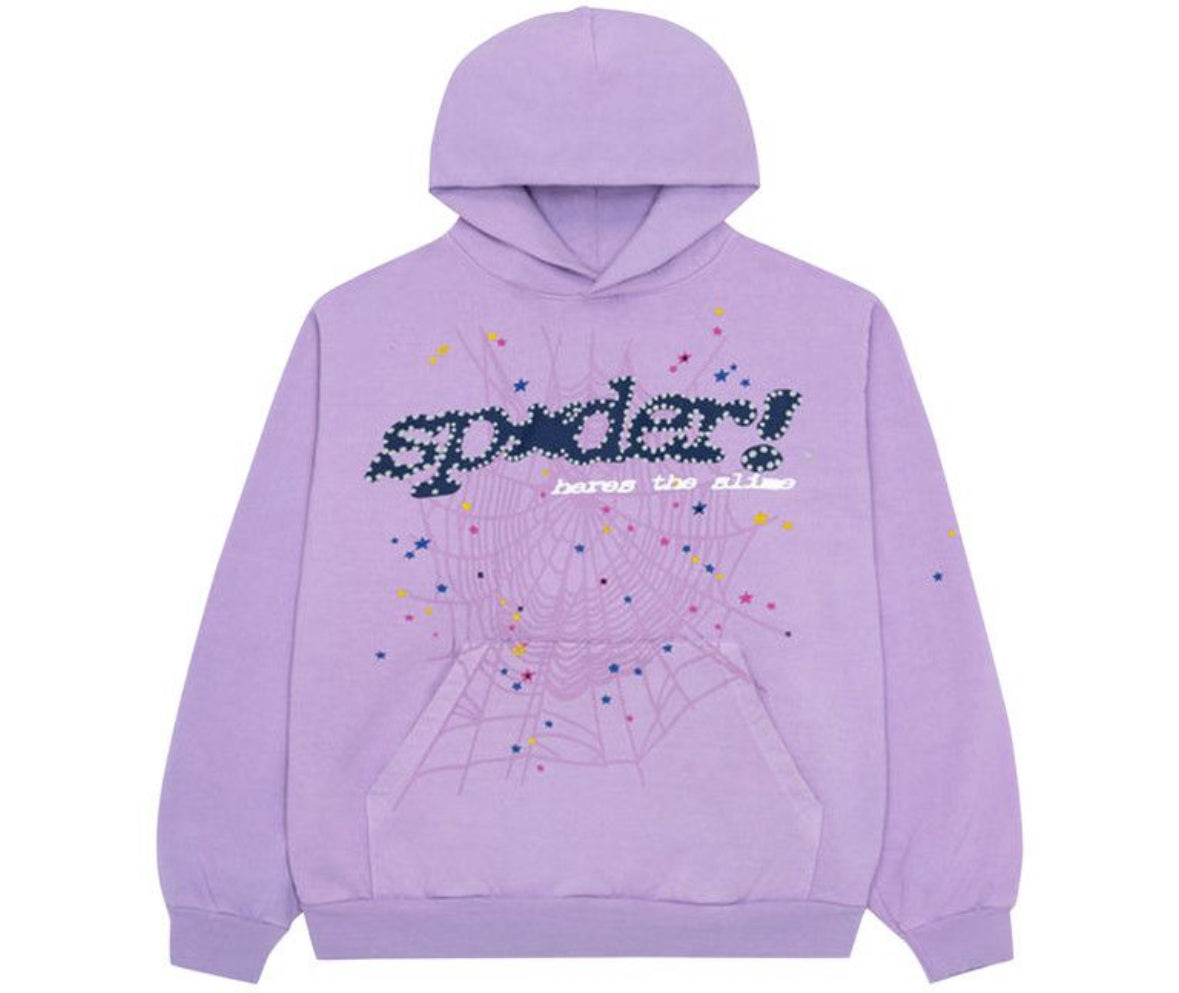 Sp5der Açaí Hoodie “Purple”