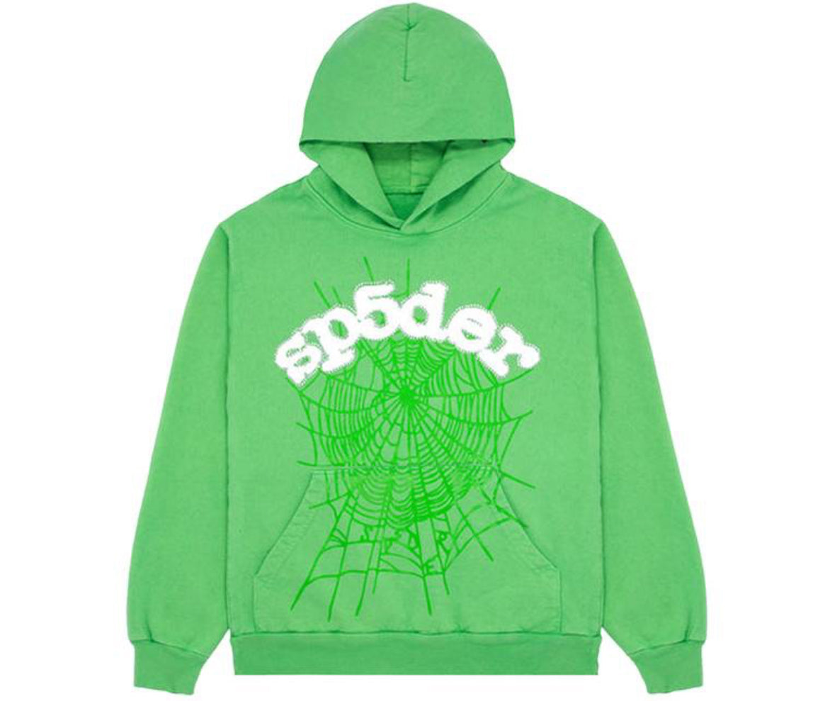 Sp5der Web Hoodie Slime Green