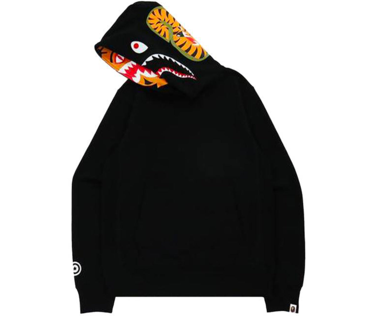 Bape Shark x Tiger Pullover Hoodie Black