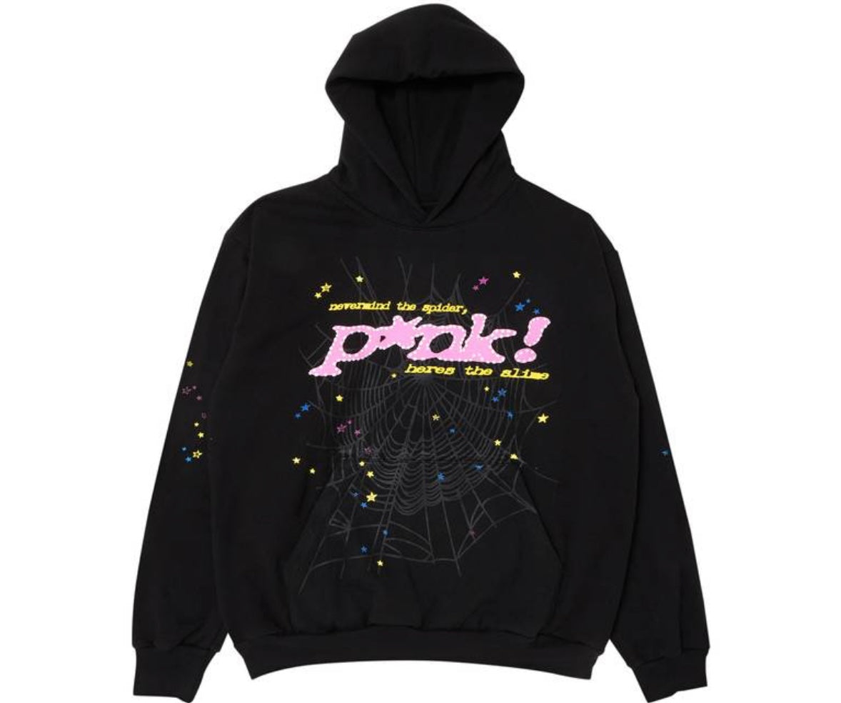 Sp5der P*nk Hoodie “Black”