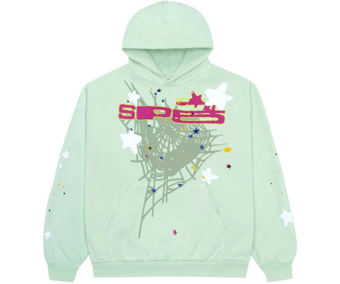 Sp5der Hoodie “Mint”